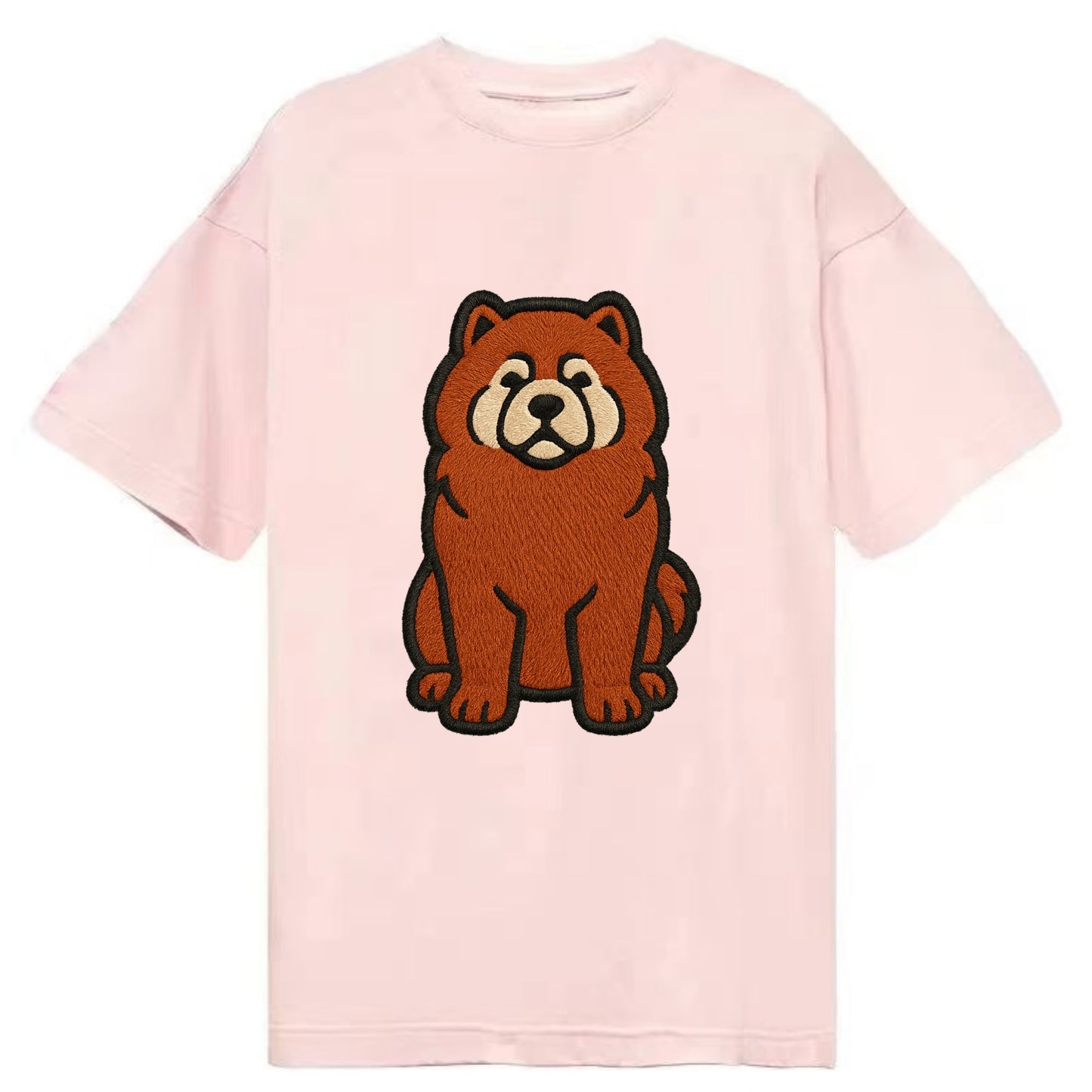 Chow Chow - Red fluffy sitting pose - Cl Classic T-shirt - Pink