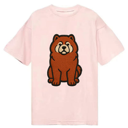 Chow Chow - Red fluffy sitting pose - Cl Classic T-shirt - Pink