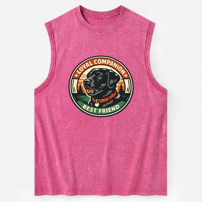 Noble Companion Emblem - Vintage Washed Tank - Pink