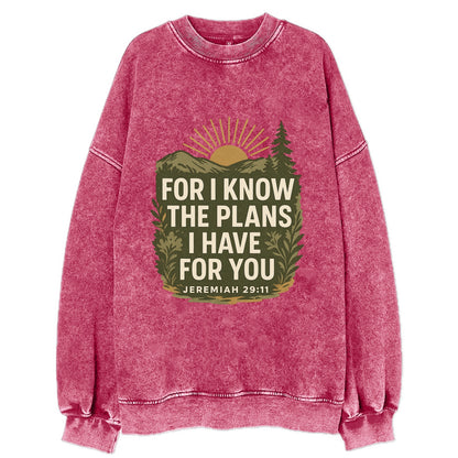 Jeremiah 29:11 Sunrise - Vintage Sweatshirt - Pink