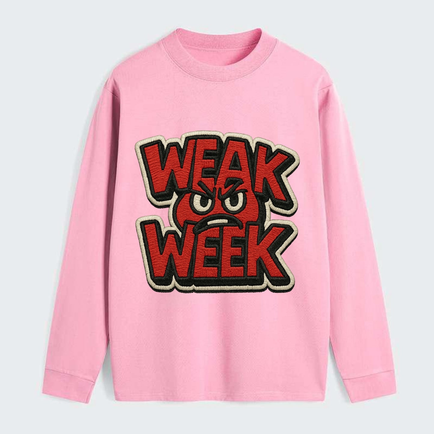 WEAK;WEEK WARRIOR Monday Blue Cap - Classic Long Sleeve Shirt - Pink