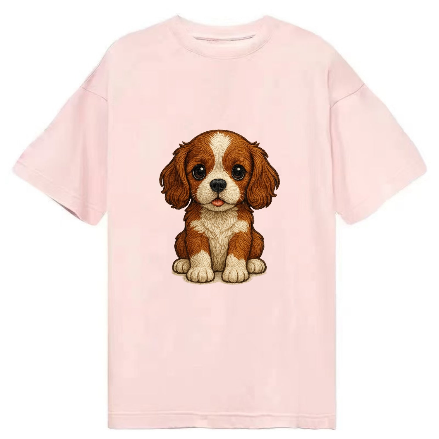 Baby Cavalier King Charles Spaniel Puppy - silky ears, gentle eyes, sweet - Classic T-shirt - Pink