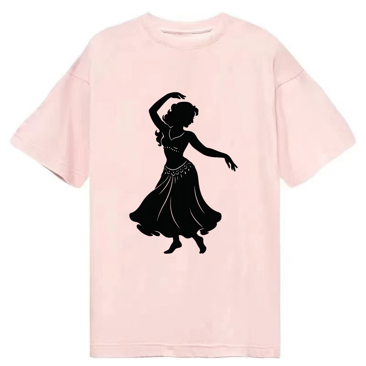 Belly dancer graceful gesture - Classic T-shirt - Pink