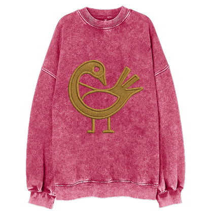 Adinkra Sankofa  - Vintage Sweatshirt - Pink