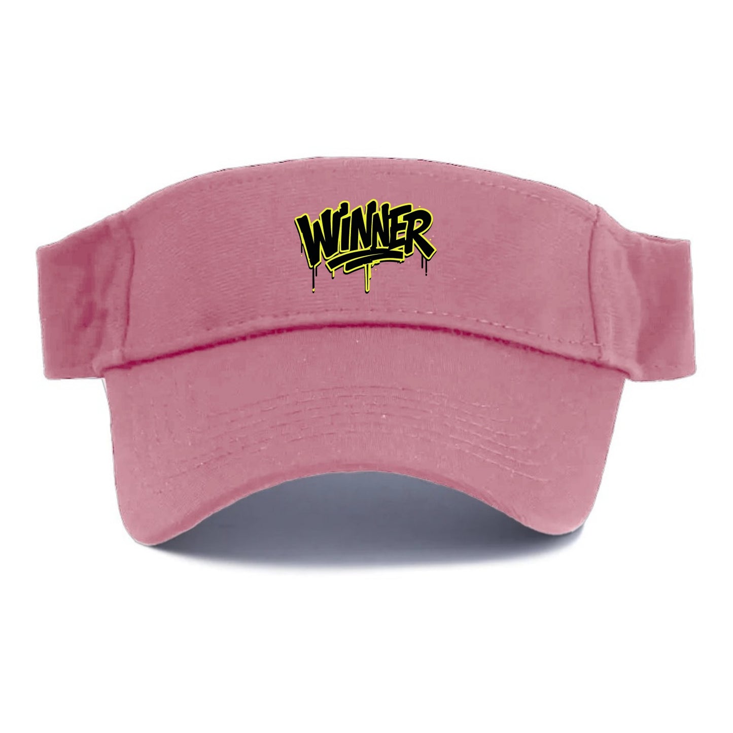 Bold typography design - "WINNER" - victorious mindset, champion - Visor - Pink