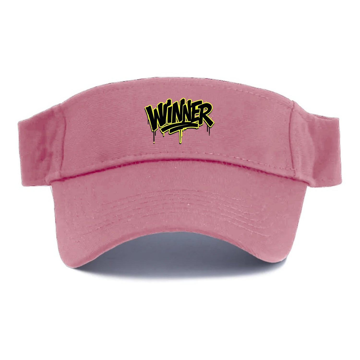 Bold typography design - "WINNER" - victorious mindset, champion - Visor - Pink