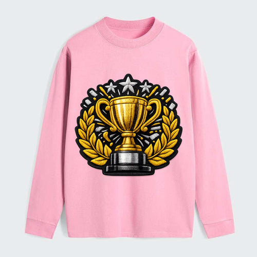 CHAMPIONSHIP TROPHY - golden trophy cup with - Classic Long Sleeve Shirt