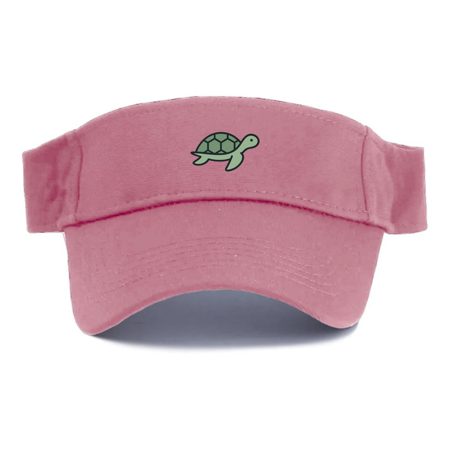 Sea Turtle - Green with shell pattern flat side profile - Visor - Pink