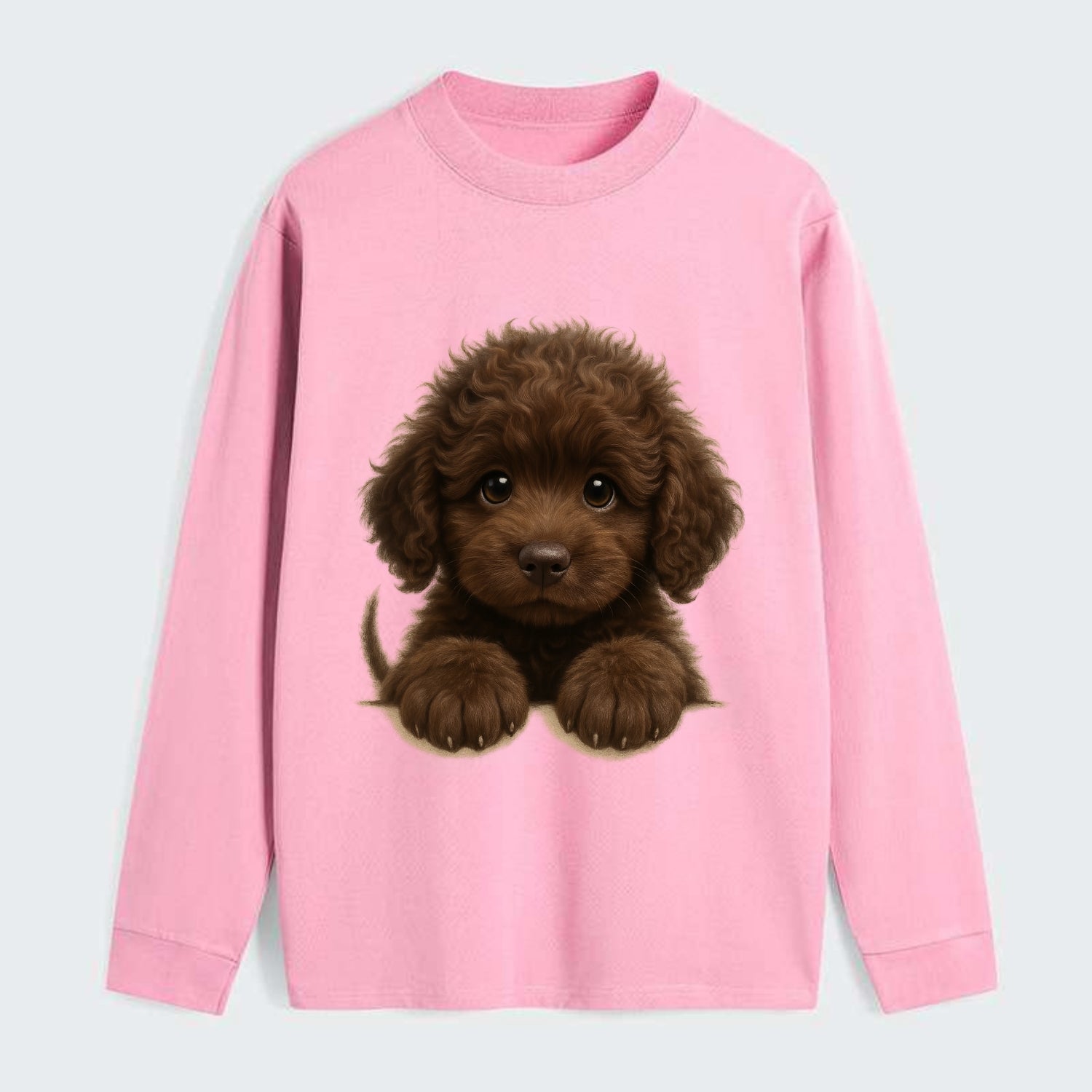 Irish Water Spaniel  - Classic Long Sleeve Shirt - Pink