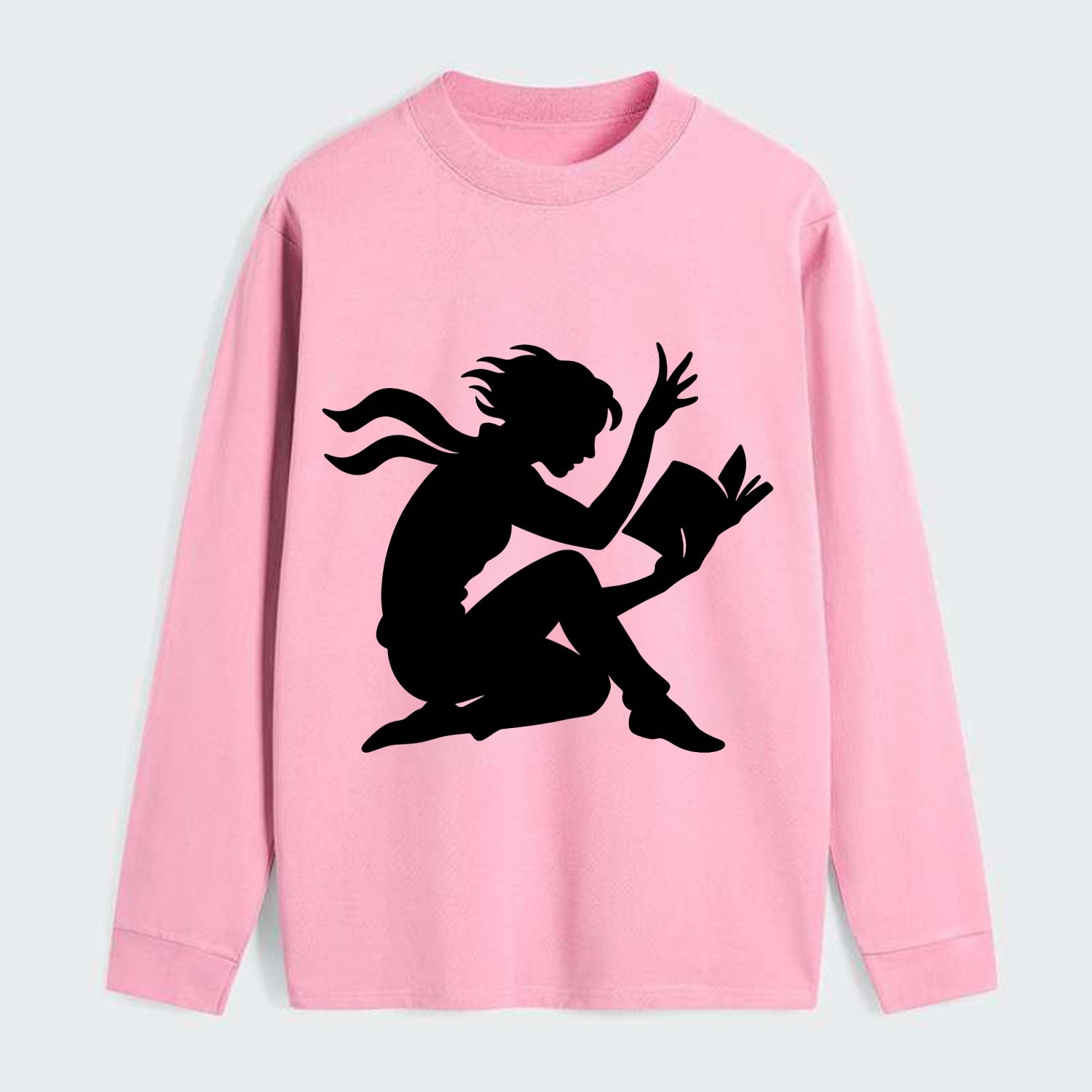 Reader lost in book moment - Classic Long Sleeve Shirt - Pink