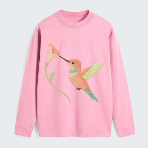 Coral Hummingbird - Classic Long Sleeve Shirt