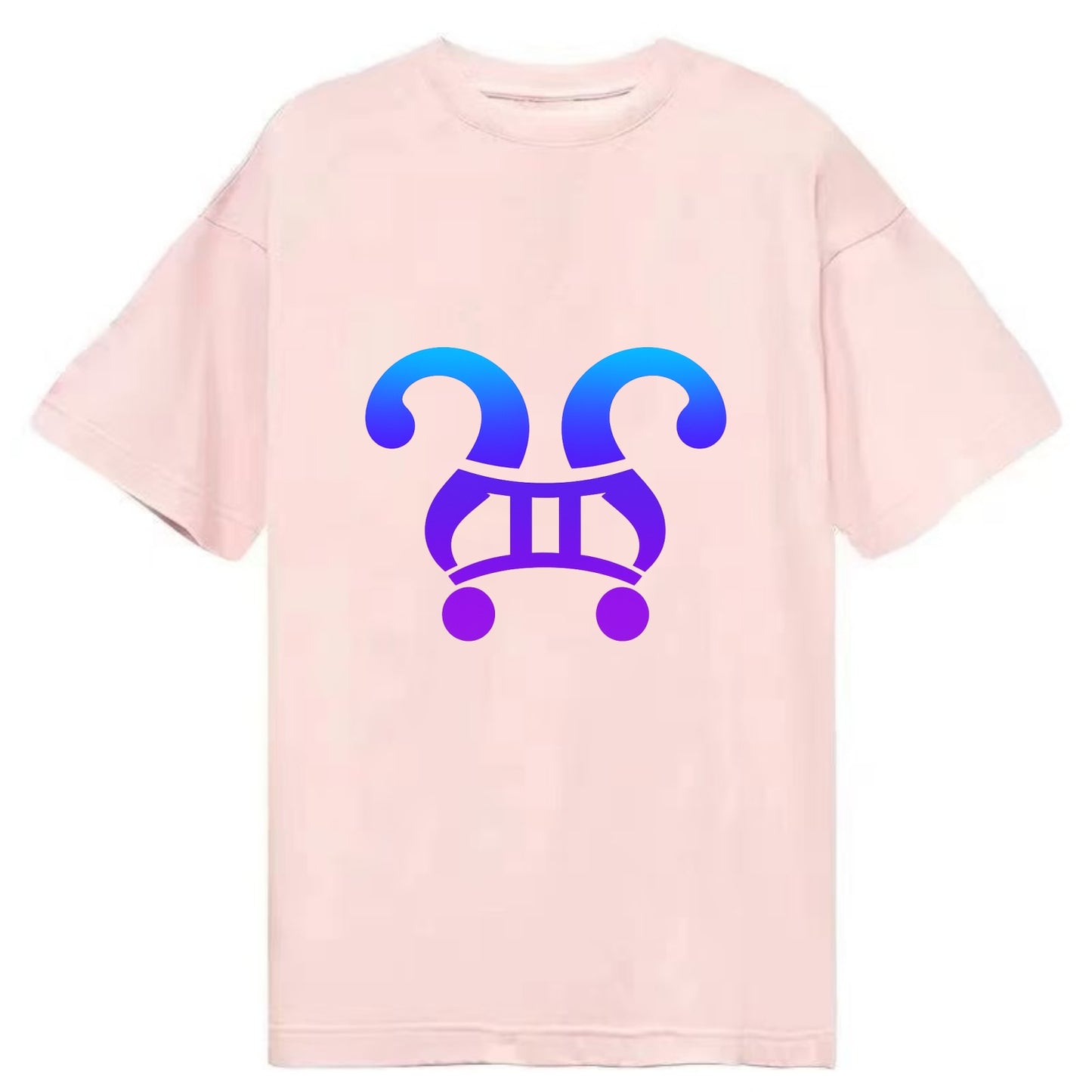 CURIOUS TWINS | Twin question marks | Endless curiosity | Seeking answers | - Classic T-shirt - Pink