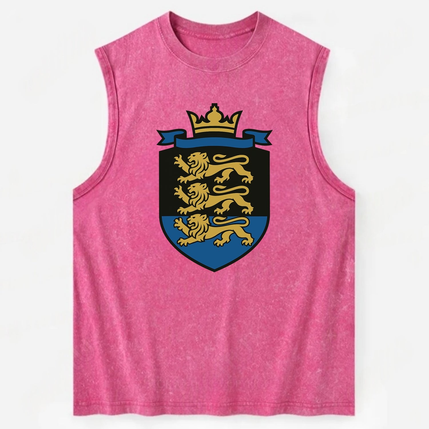 Estonia Royal Logo  - Vintage Washed Tank - Pink