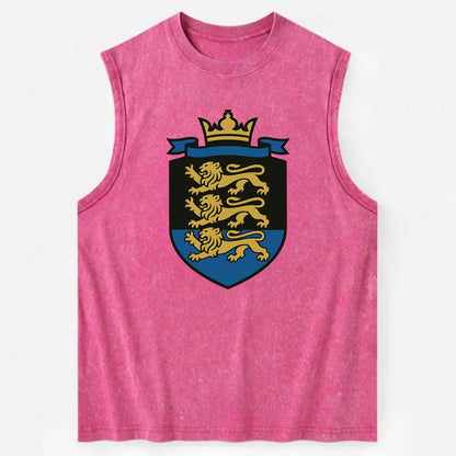 Estonia Royal Logo  - Vintage Washed Tank - Pink