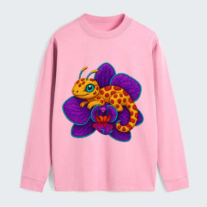 Leopard Orchid - Classic Long Sleeve Shirt - Pink