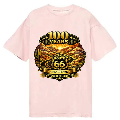 PAINTED DESERT | Colorful desert landscape | Route 66 winding through | Natural - Classic T-shirt - Pink