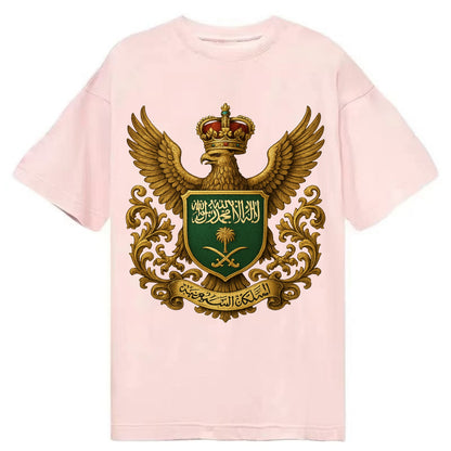 Saudi Arabia Heritage Badge  - Classic T-shirt - Pink