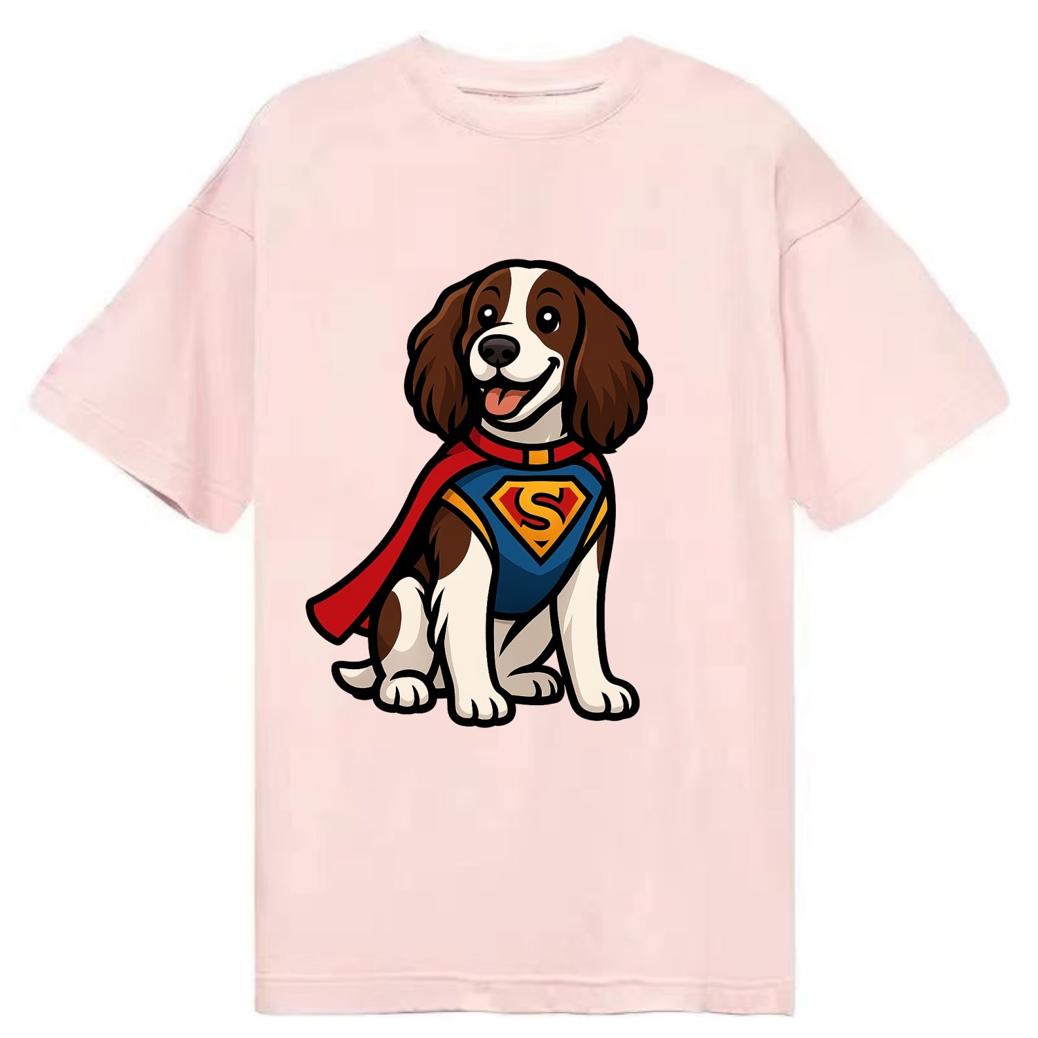 Springer Spaniel Friendly Hero  - Classic T-shirt - Pink