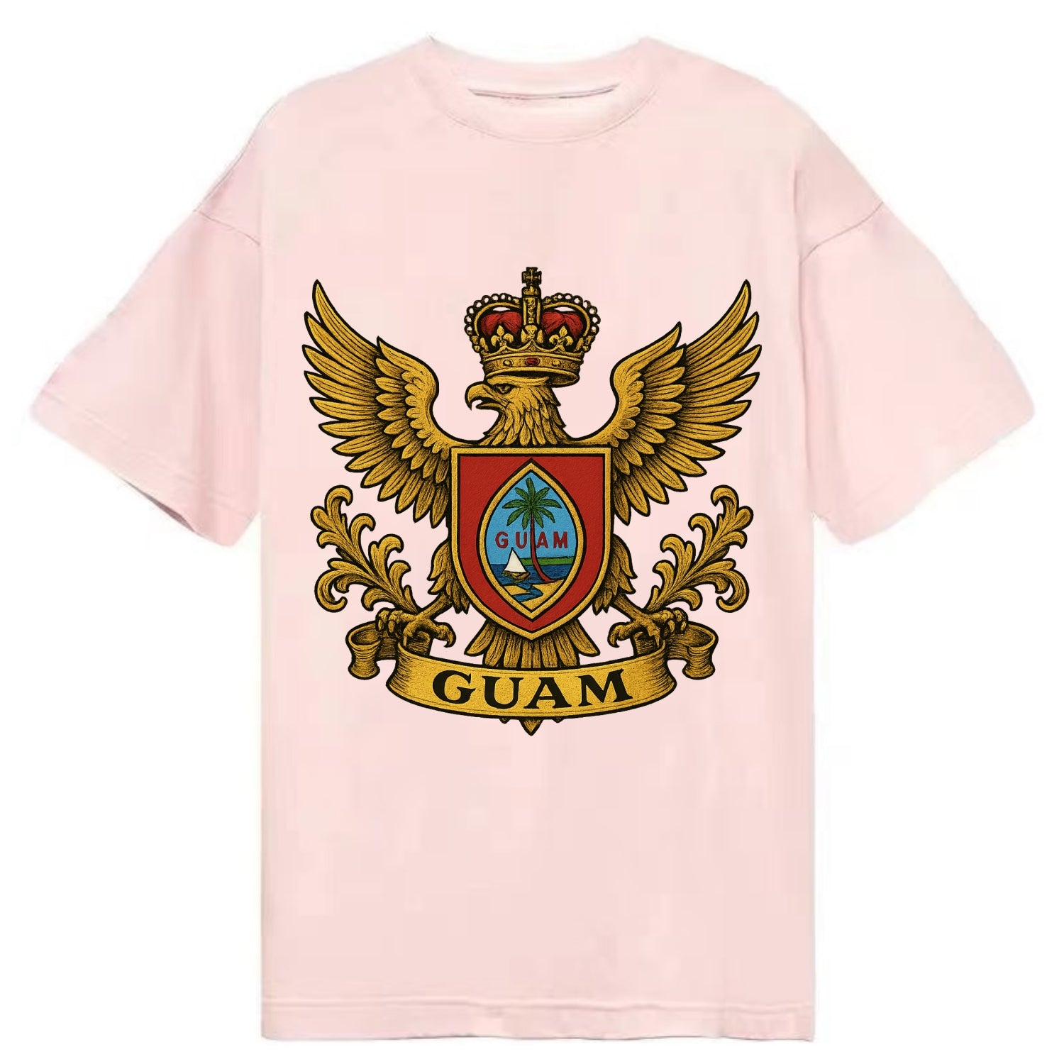 Guam Heritage Badge  - Classic T-shirt - Pink