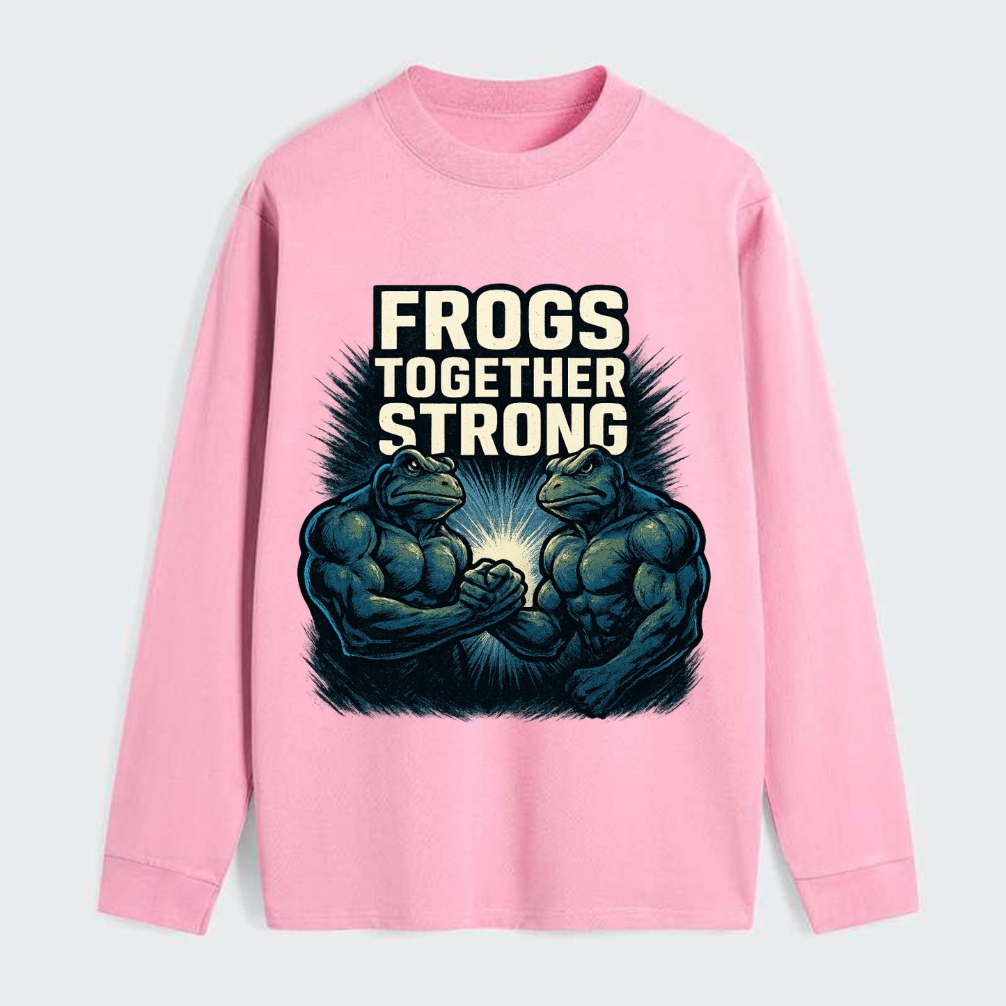 Frogs Together Strong 4 - Classic Long Sleeve Shirt - Pink