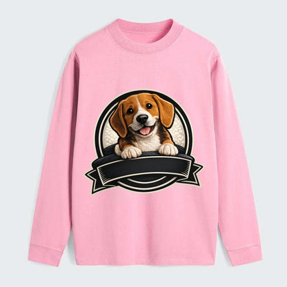 Paws Up Beagle - Classic Long Sleeve Shirt - Pink