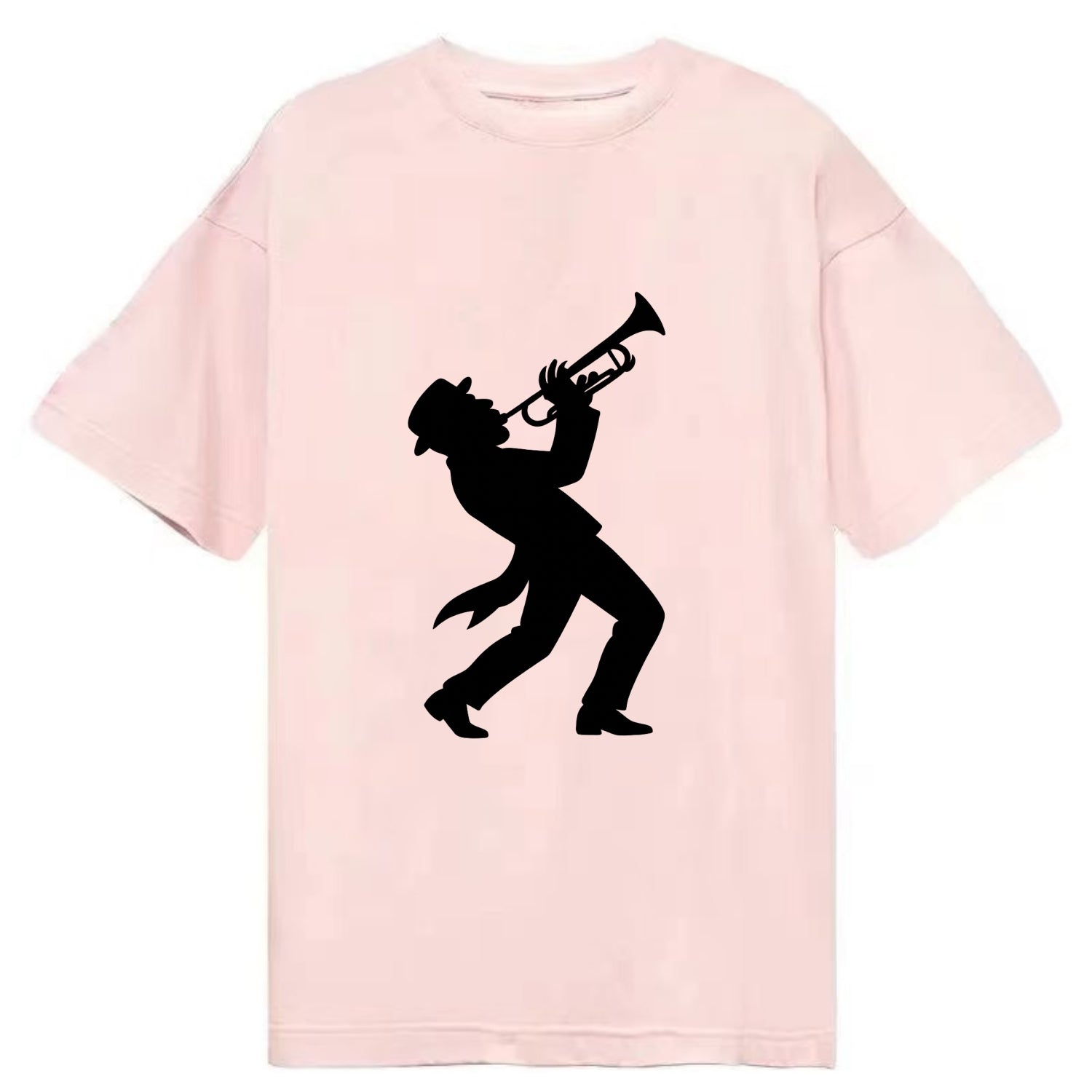 Trumpet player hitting high note - Classic T-shirt - Pink