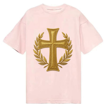 Victory Cross  - Classic T-shirt - Pink