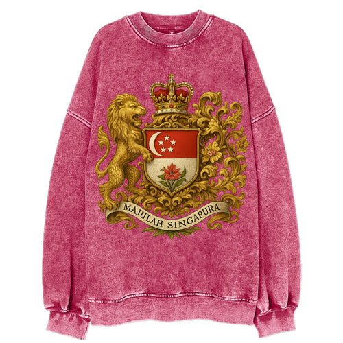 Singapore Merlion Emblem  - Vintage Sweatshirt