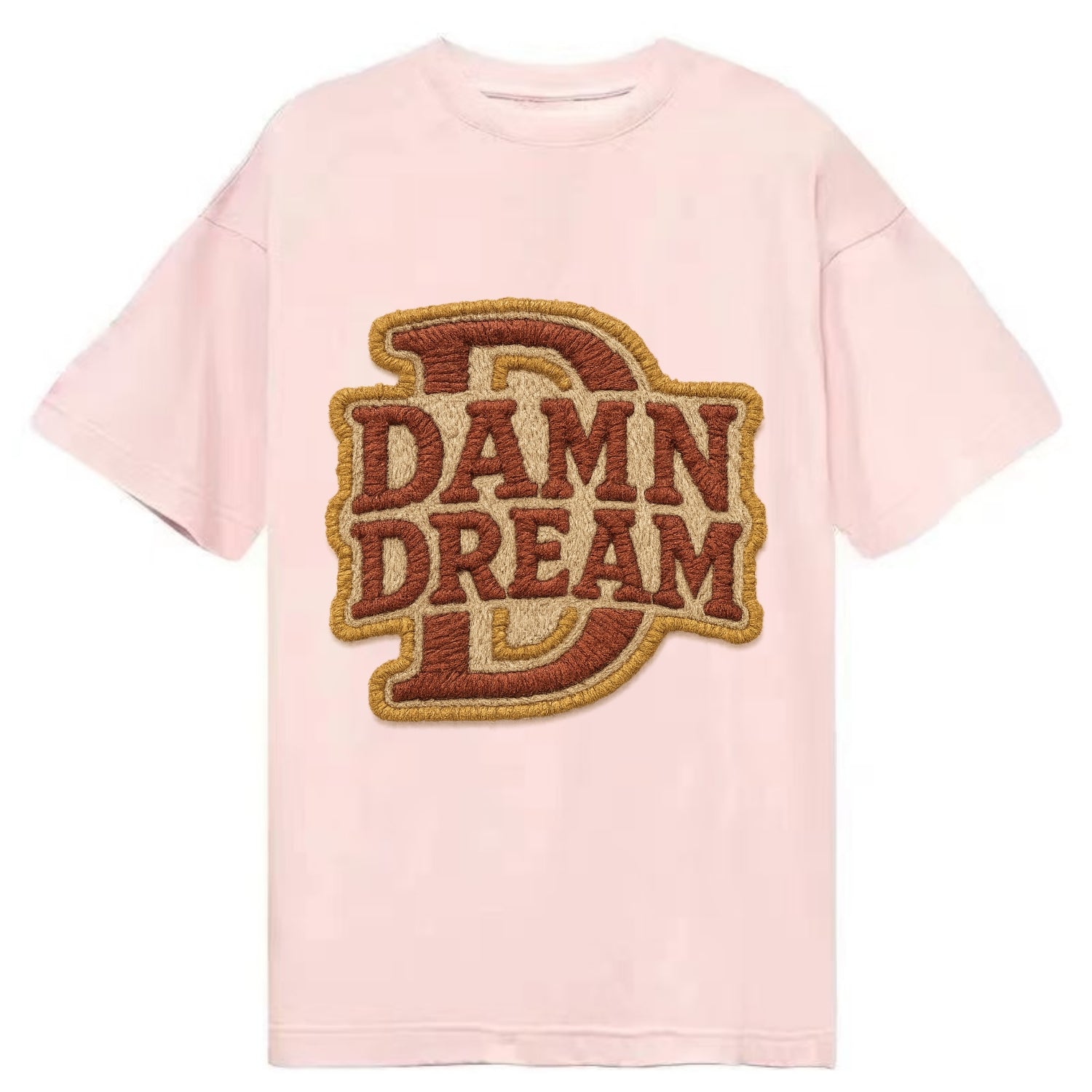 DAMN;DREAM BIG Motivational White Cap - Classic T-shirt - Pink