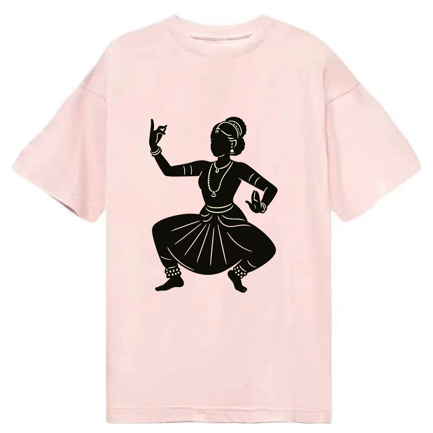 Bharatanatyam classical Indian pose - Classic T-shirt - Pink