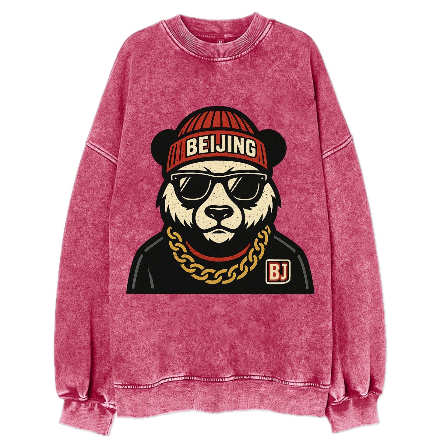 Beijing Panda - Vintage Sweatshirt - Pink