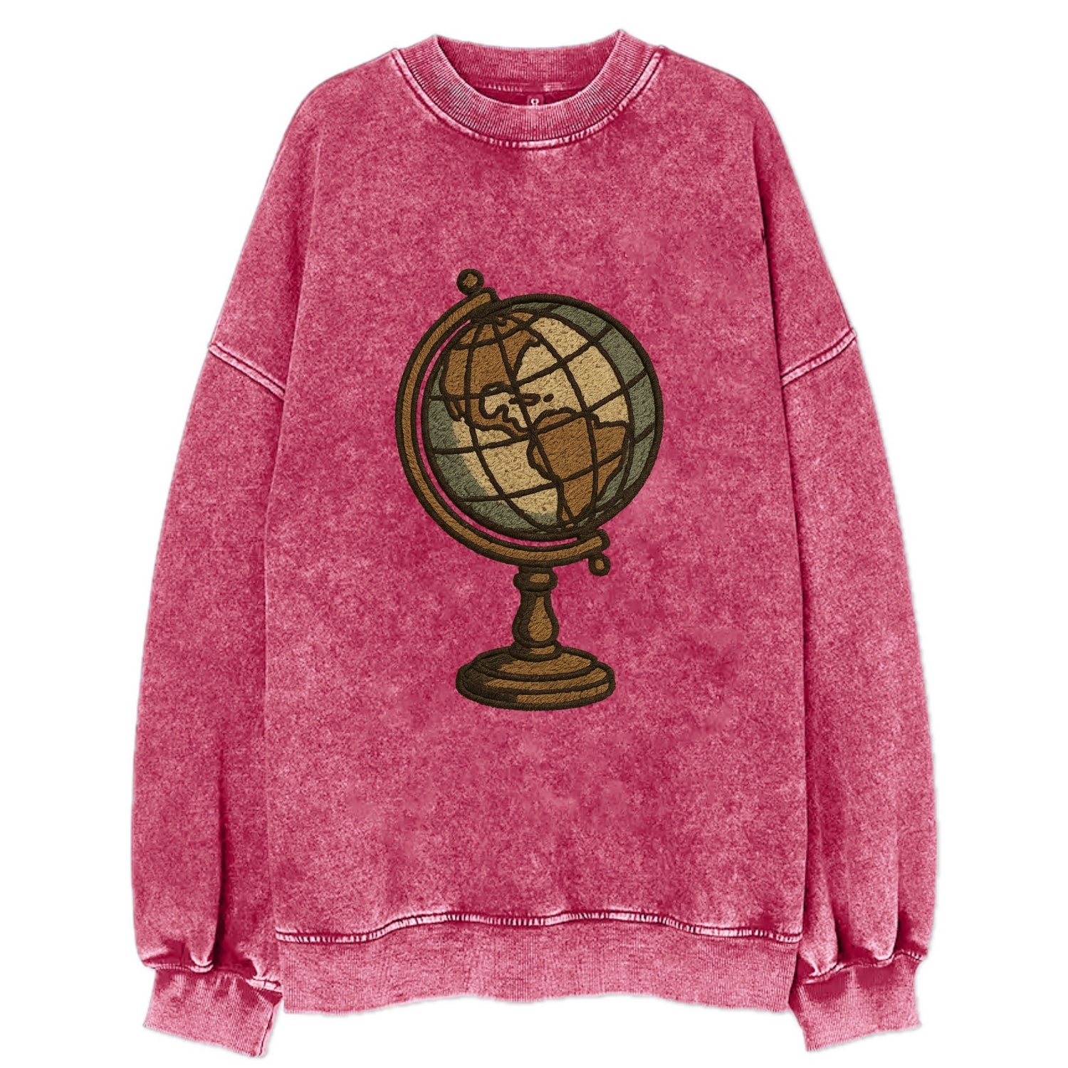 Globe  - Vintage Sweatshirt - Pink