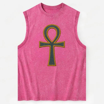 Ankh - Vintage Washed Tank - Pink