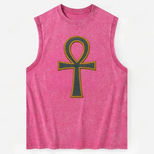 Ankh - Vintage Washed Tank - Pink