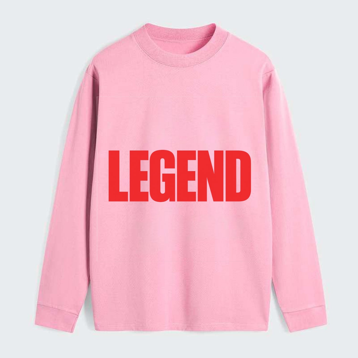 Bold typography design - "LEGEND" - remarkable person, iconic status - Classic Long Sleeve Shirt - Pink