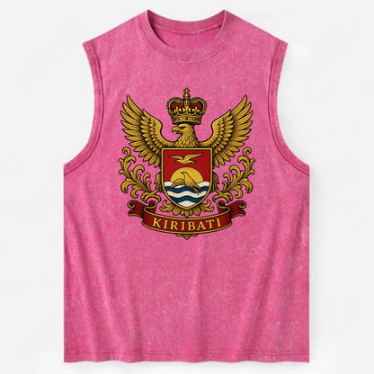 Kiribati Heritage Badge  - Vintage Washed Tank - Pink