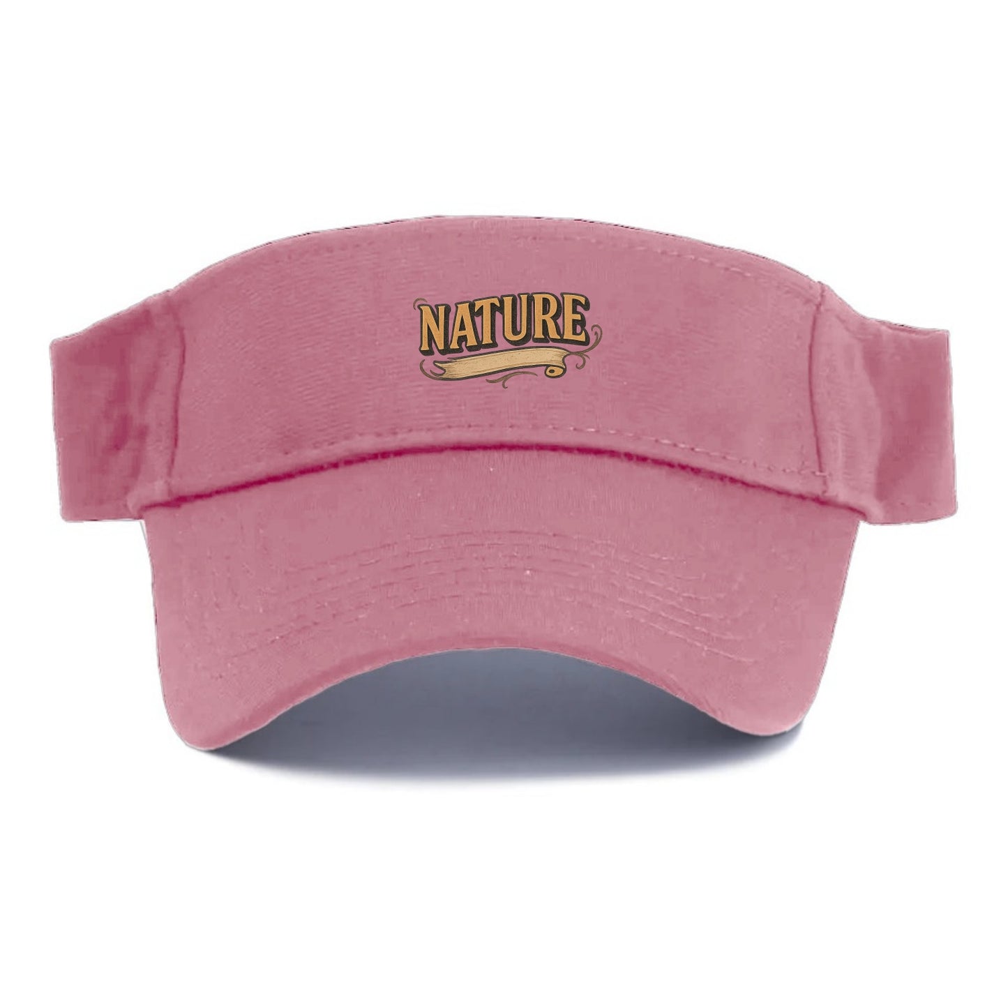Bold typography design - "NATURE" - natural world, organic - Visor - Pink