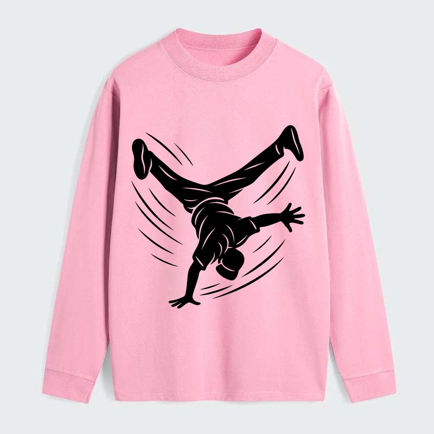 Breakdancer windmill move - Classic Long Sleeve Shirt - Pink