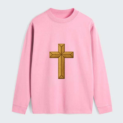 Rock Cross  - Classic Long Sleeve Shirt - Pink