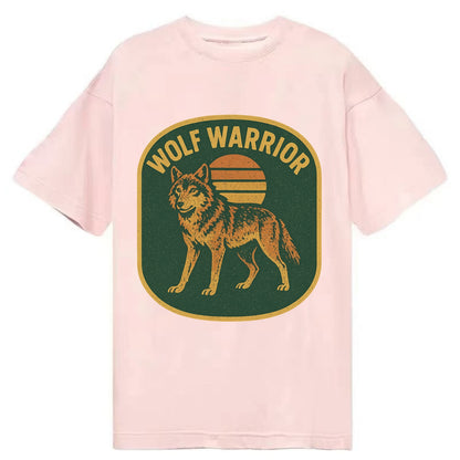 Wolf Warrior  - Classic T-shirt - Pink