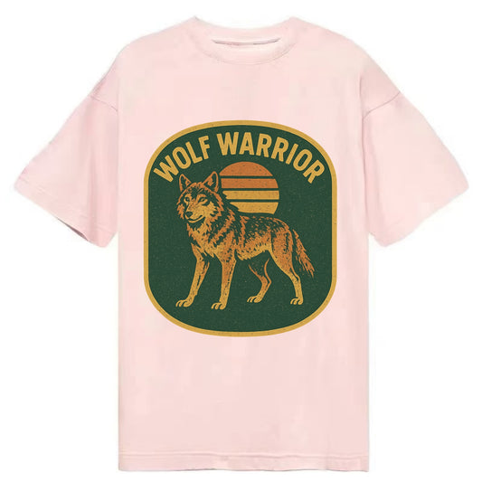 Wolf Warrior  - Classic T-shirt - Pink