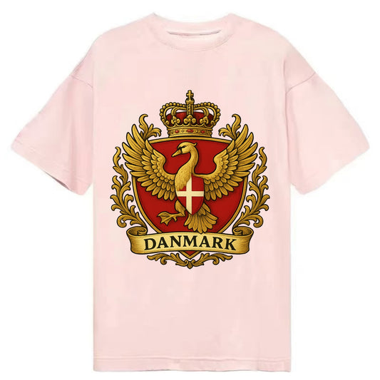 Denmark Heritage Badge  - Classic T-shirt - Pink