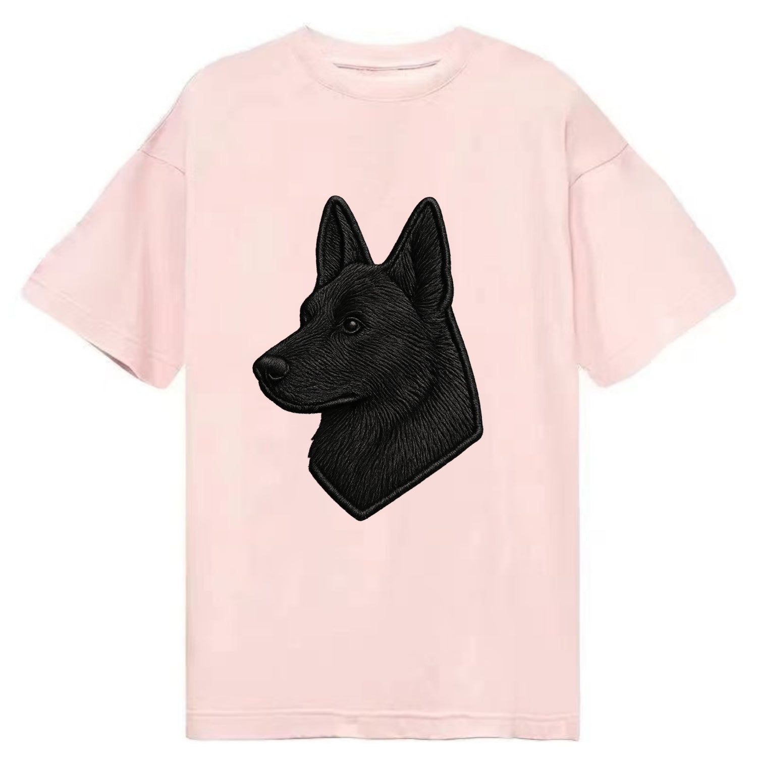 Belgian Sheepdog - Modern black shepherd - Classic T-shirt - Pink