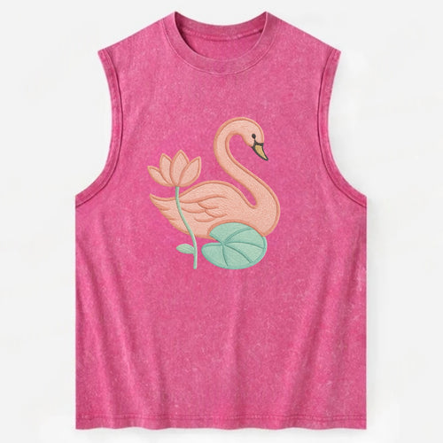 Coral Swan - Vintage Washed Tank