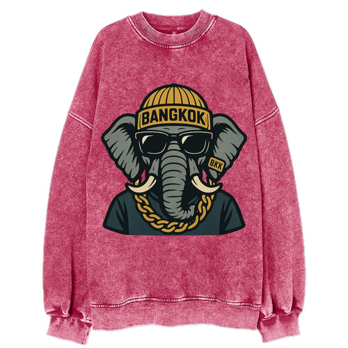 Bangkok Elephant - Vintage Sweatshirt