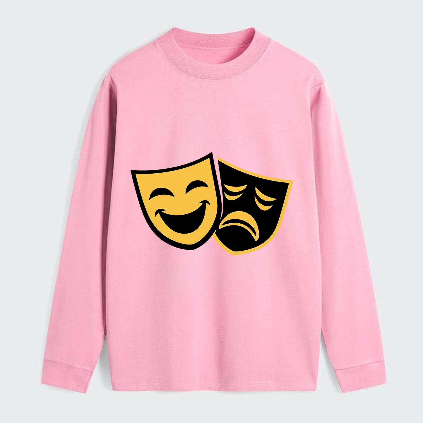 Golden Duality of Theater - Classic Long Sleeve Shirt - Pink