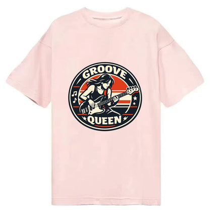 Groove Queen Emblem - Classic T-shirt - Pink