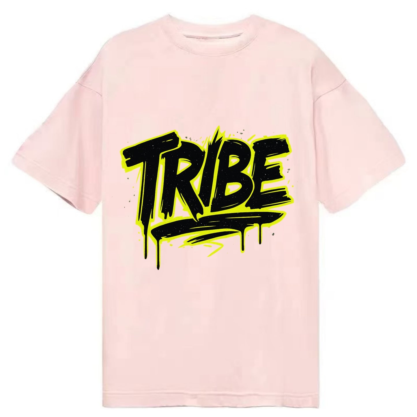 Bold typography design - "TRIBE" - your community, your group - Classic T-shirt - Pink