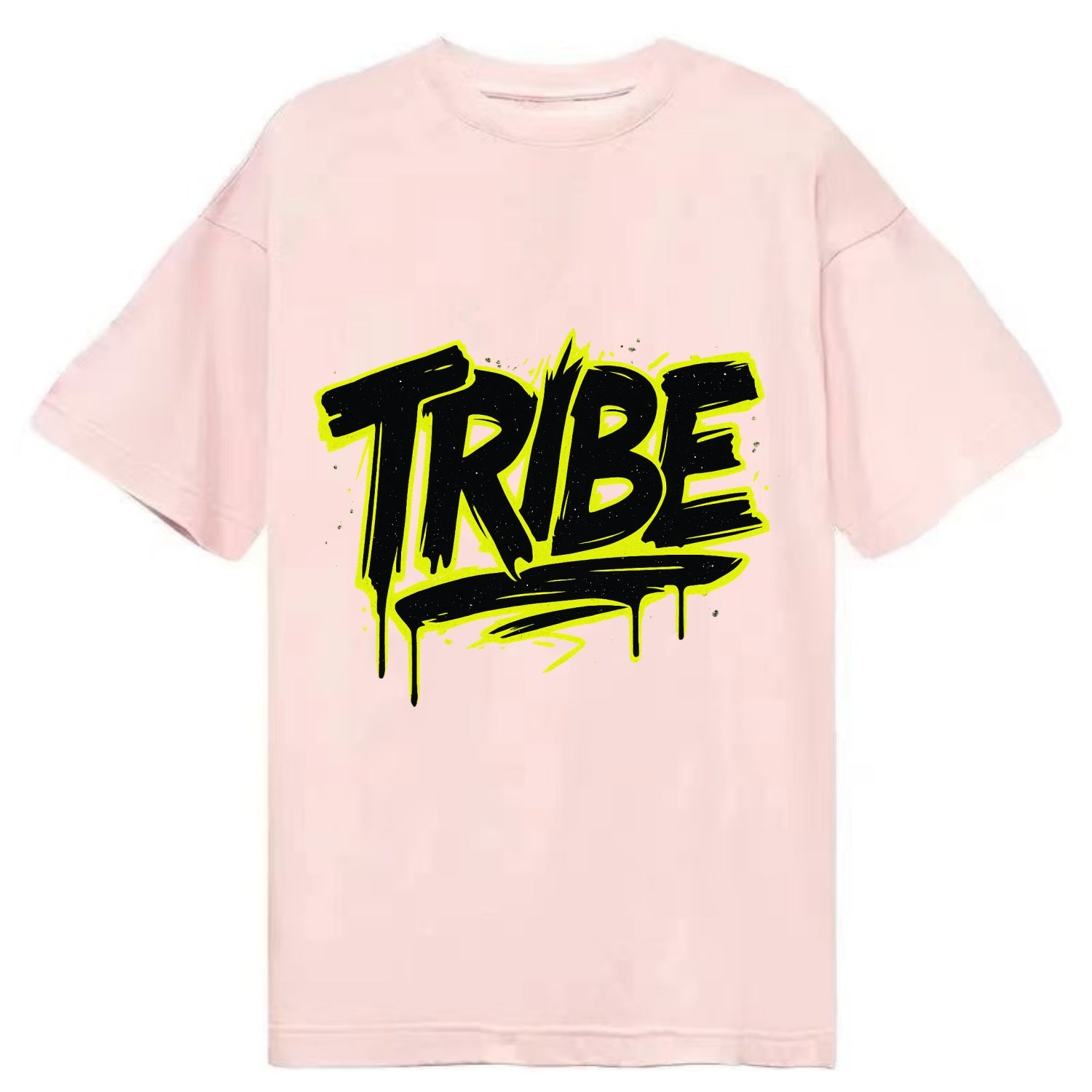Bold typography design - "TRIBE" - your community, your group - Classic T-shirt - Pink