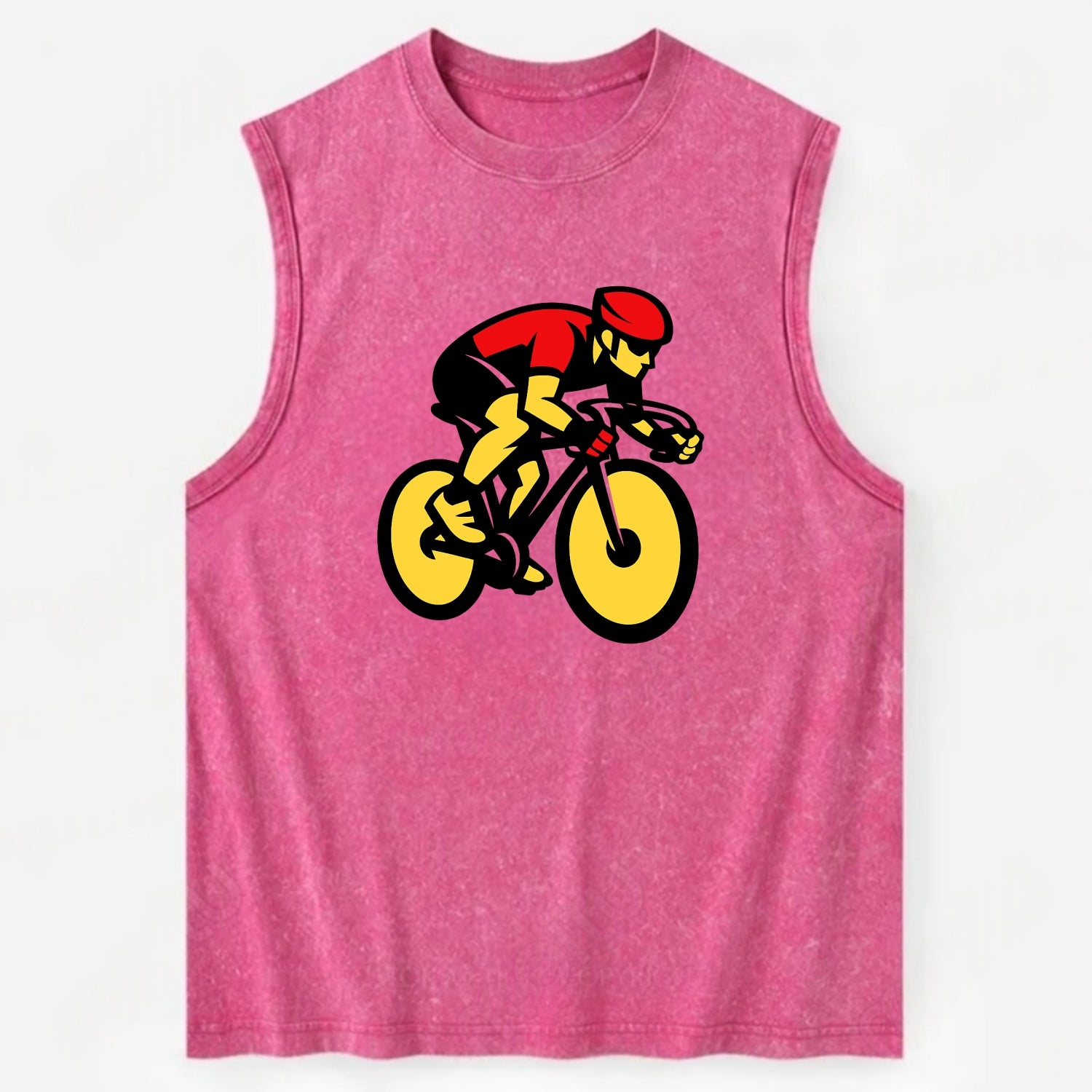 Speed Demon Cyclist - Vintage Washed Tank - Pink